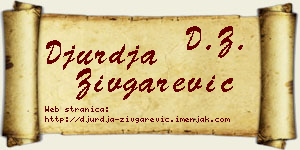 Đurđa Zivgarević vizit kartica
